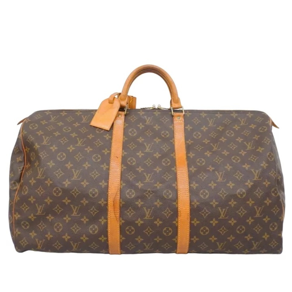 Authentic Louis Vuitton keepall 60 monogram travel duffle bag unisex